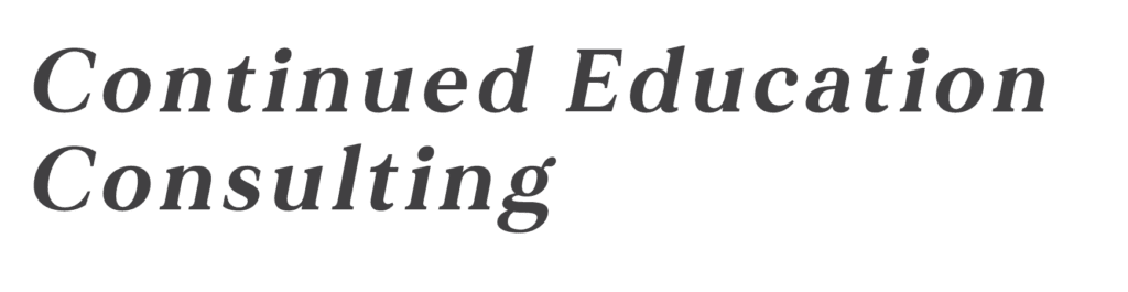 continued education consulting